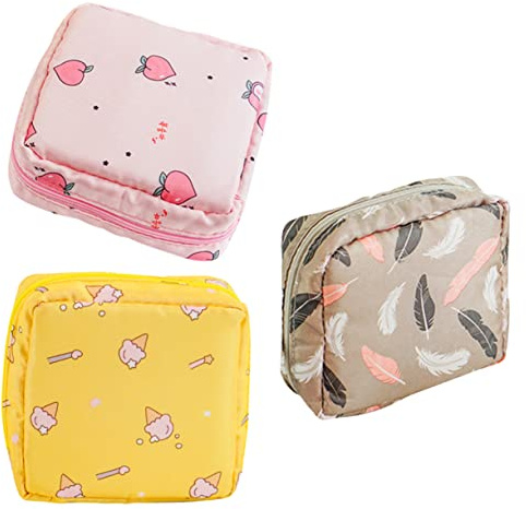 FOMIYES Bolsa De 3 Piezas Para Toallas Sanitarias Neceser Compresas Organizador Elegante