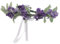 FRCOLOR Couronne de fleurs de lavande, Couronne de fleurs de mariée, Accessoires de coiffure de mariage, Pour femmes et filles