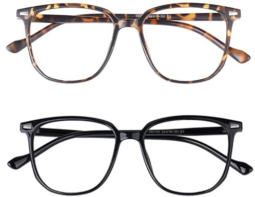 HCYCSQS blaulichtfilter brille Blaulichtbrille ohne Sehstärke Damen Herren Superleichte Anti-Müdigkeit Computerbrille Gaming Schutzbrille Blue Light Blocking Glasses