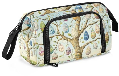 Easter Egg Tree Lovely Pencil Bags Large Capacity Box Pencil Case with Handle Pencil Case For Teen for Adults School Supply
