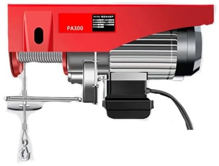 Verkstadskran PA300 hushålls miniatyr elektrisk lyftkran 220V/650W bärbar fjärrkontrolluttag med tråd platt vinschjack Elektrisk Vinsch