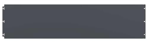 Embellece el jardín y decora la valla, borde de césped de acero laminado en frío, antracita, bordes flexibles para jardín/patios, 10 x 25 x 103 cm