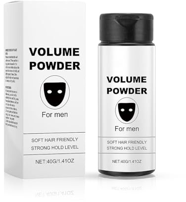 Haarpuder Männer, Volumen Powder für Fülliges Haar, Styling Pulver mit Natürlichen Inhaltsstoffen, für Texture & Volumen, Leicht Aufzutragen, Matte Finish (1stück)