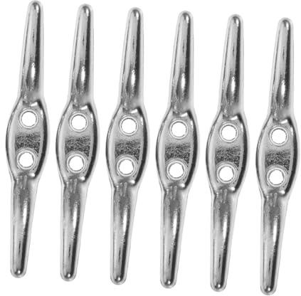 HIAKDOFT 6pcs Metal Window Cord Management Hooks for Blinds Easy Install Cord Cleats for Vertical and Roller Curtains Tidy Safety Rope Holders for Neat Window Treatment Organization
