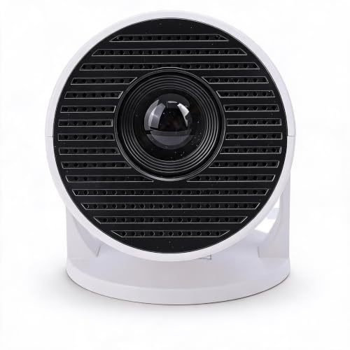 Projecteur Vidéo pour Cinéma Maison, Projecteur avec WiFi, Rotation à 240°, Multi-Ports, Projecteur Vidéo WiFi Silencieux pour Film en Plein Air