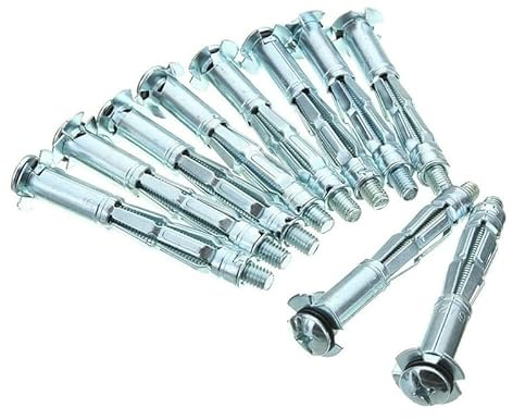 3 pièces, boulons d'expansion ensemble de lourds ancre murale outil réglage en métal Kit d'assortiment vis d'ancrage à entraînement creux(M8x37mm)