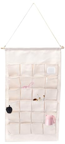 Nkmifeg Calendario 'Avvento in tessuto natalizio con tasche – multifunzione | Borse vuote per calendario 'Avvento per Natale | Per cioccolato, caramelle, piccoli giocattoli per