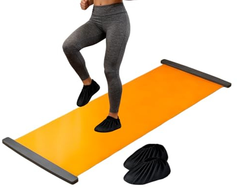 Hockey-Rutschbrett – 2 Meter Vertikale Trainingsmatte | rutschfest, Tragbar | Fitness-Gleitbrett Für Seitliche Bewegung Und Rumpftraining, Fitnessgeräte – Für Kinder Und Erwachsene, Skaten, Yoga