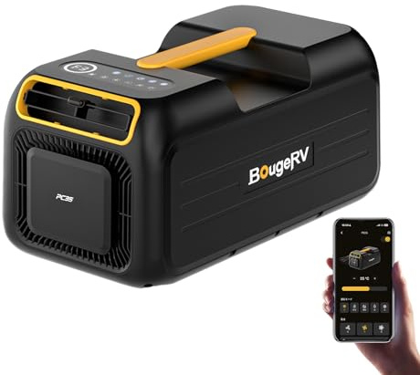 BougeRV PC35 Portable Air Conditioner 3500BTU, Tent Air Conditioner with App Control, IPX5, Low Power Camping AC Unit for Tent, RV, Van Life, Indoor & Outdoor Use (2026 New)