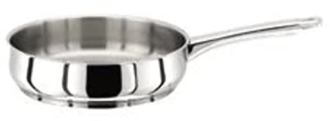 Stellar Classic 20cm Uncoated Stainless Steel Frying Pan, Induction Ready, Oven Safe, Dishwasher Safe