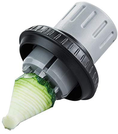 GEFU SPIRELLI® Gemüsehalter – Zubehör für Spiralschneider Art. 13460 | Mit 3 Edelstahlstiften & Nachschiebestempel | Sicherer Halt