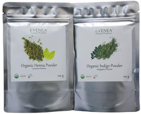 100 g pur de Henné Bio + 100 g de Indigo Bio (Inde)