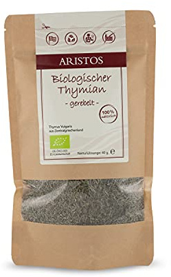Bio Thymian Gewürz gerebelt und getrocknet aus Griechenland (auch als Thymian-Tee verwendbar) (100g)