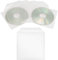 TRENDSKY 100 Stück CD/DVD/Bluray Schutzhüllen, PP, Klarsichthüllen, Hüllen mit Klappe, Leerhülle, zur Aufbewahrung von CDs, DVDs, BD-Rohlingen, Plastiktüte mit Klappe, Folienhülle, Einzel-CD-Hüllenbox