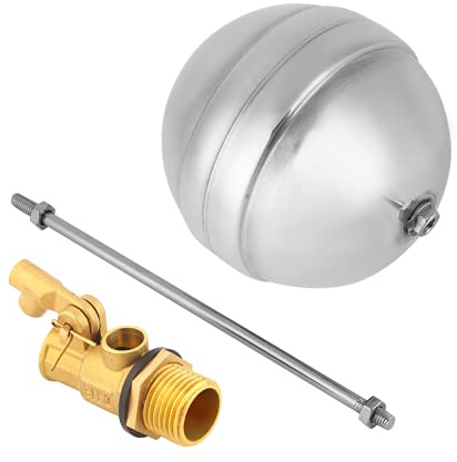 Schwimmerkugelhahn DN15 G1 / 2 Außengewinde Messing Edelstahl Wassersensor Edelstahl Schwimmerkugel Arbeitsmedium Wasser Öl Gas