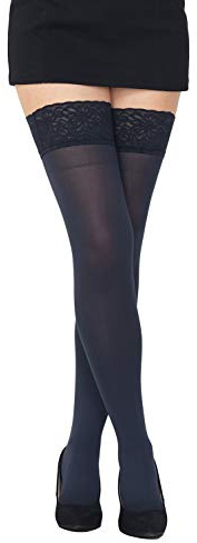 SENTELEGRI Ogenomskinliga 80 Denier mikrofiber hold ups strumpor, 9 färger, storlekar S-XL, grafit, S