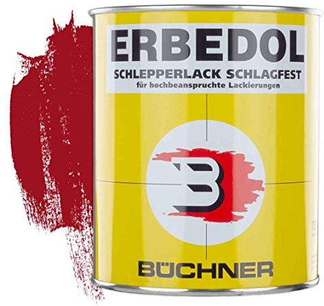 Schlepperlack | RUBINROT | RAL 3003 | 0,75 l | restaurieren | Traktor | lackieren | Farbe | Trecker | Frontlader | Lack | Lackierung | Farbton | schnelltrocknend | deckend