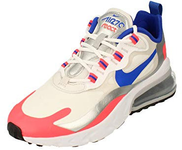 Nike Donne Air Max 270 React Running Trainers CW3094 Sneakers Scarpe (UK 6.5 US 9 EU 40.5, White Racer Blue Flash Crimson 100)