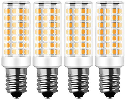 RANBOO E14 LED Lampe 9w Ersatz 75W Halogenlampen, 750LM, Warmweiß 3000K, AC 220-240V, Birnen für Kronleuchter, Wandlampe, Kühlschrank und Dunstabzugshaube, Nicht Dimmbar, Kein Flimmern, 4er Pack
