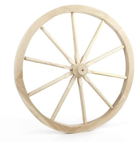 Deco Woerner Deko Western-Wagenrad aus Holz 80 cm