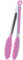 CHEFZOCO Pinzas de cocina, Pinzas de barbacoa, Pinza para cocinar, Material de acero inoxidable con silicona, Apta para alimentos, Pinza Ensalada, Libre de BPA, Mango Anti-Deslizante (Rosa, 21.4 cm)