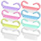 8 cepillos de uñas, cepillo de uñas, exfoliante de uñas, cepillo de limpieza para manicura, cepillo de polvo para pedicura, herramienta para fregar dedos de los pies y uñas (multicolor)