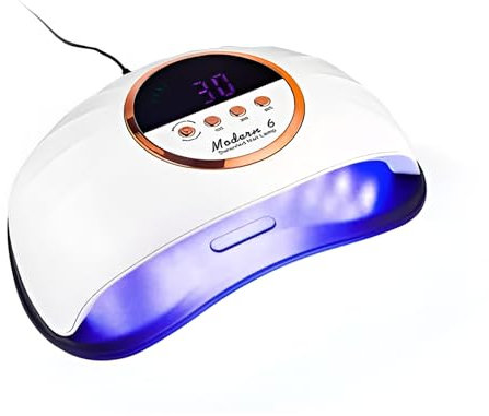DAESOL PROFESSIONAL 268W UV LED Nail Lamp - Gel Nails Light Dryer with 51 LED Beads - Auto Sensor, 4 Timer Settings LCD Display - Fast Curing Lamp for Gel Polish Drying Machine - Home & Salon Use
