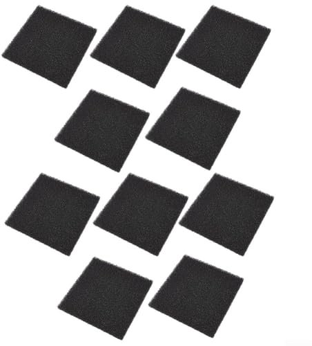 Entgoinggo Filtri a carbone attivo in spugna filtro a carbone attivo 5/10 pezzi 130 x 130 x 10 mm spugne filtro aria (10 pezzi)