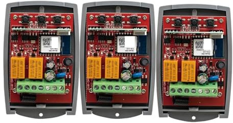 interruptor inteligente Universal RF puerta de garaje abridor controlador 433mhz 7-250V receptor externo de 2 canales(3PCS AC 85-250V)