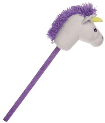 Generisch Steckenpferd Spielpferd Plüsch Hobby Horse Einhorn auf einem Stock für Kinder 85 cm