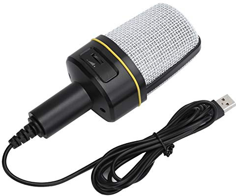 Denash Microfono Karaoke Trasmissioni in Diretta di Alta qualità per Canto per Laptop per PC con Treppiede, Omnidirezionale