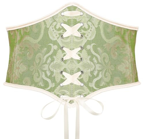 SUOSDEY Jacquard Korsettgürtel für Damen, breiter Korsettgürtel zum Schnüren für Kleid Halloween kostüm