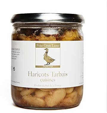 Haricots Tarbais Cuisinés - Haricots à Cassoulet Cuisiné à la Ferme - Haricots Blancs 780 gr pour 2 à 3 personnes - Origine France. (780)