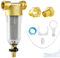 Prefiltro de Agua de Sedimentos Giratorio Purificador Reutilizable, 40 Micrones Externas Filtro de Agua de Cobre Filtro Agua con Llaves y Tubo de Alcantarillado, Filtros Agua Casa de Ósmosis