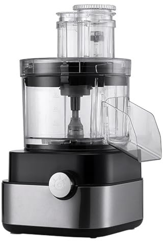 Robot culinaire électrique, coupe-légumes électrique 4 en 1, hachoir à viande, hachoir multifonction, moteur à 2 vitesses de 600W avec moules à découper de 6/8/10/13/15 mm pour un usage domestique