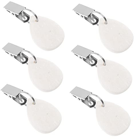 Hoement Tischdeckenklammern aus Edelstahl 6 Stück Marmorgewichte für Tischdecken für Dinner-Events