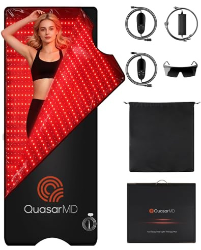 Infrared Red Light Therapy Full Body Mat - 2052 pcs Professional SMD LED Chips - 660nm&850nm Wavelengths, Pain Relief, Enhances Recovery, Whole Body Care, Sleep Improvement & Energy Boost