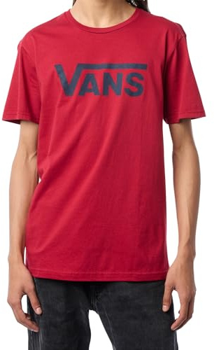 Vans Classic Drop V SS Crew Tee-B, Cardinal und Navy, XL