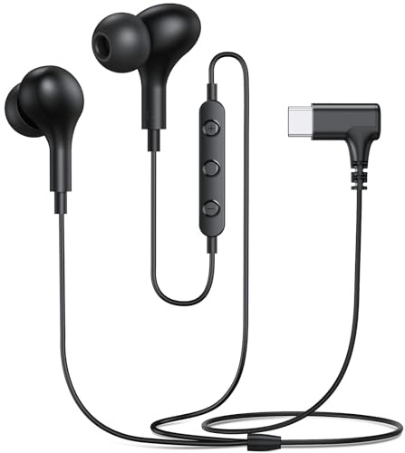 Ecouteurs Filaire USB C pour Samsung Galaxy S25 S24 S23 Ultra A55 A54 A17 | Écouteurs Intra-auriculaire USB C Filaire avec Microphone Casque Audio Type C pour Galaxy A56 A36 A26/iphone air 16e 15plus