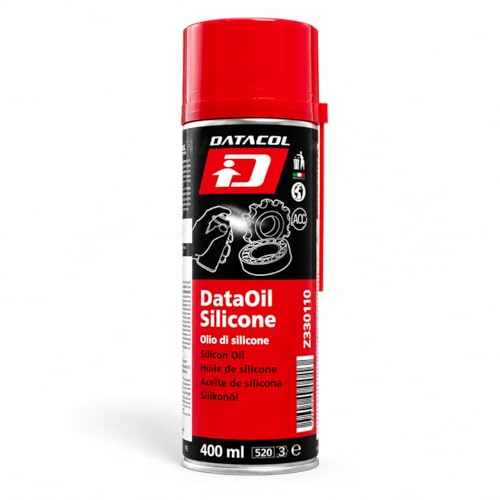 Datacol Spray de Silicona Lubricante, Antiadherente para Gomas, Cinturones, Plástico y Caucho, Protección y Mantenimiento Especializado, 400 ml (1)