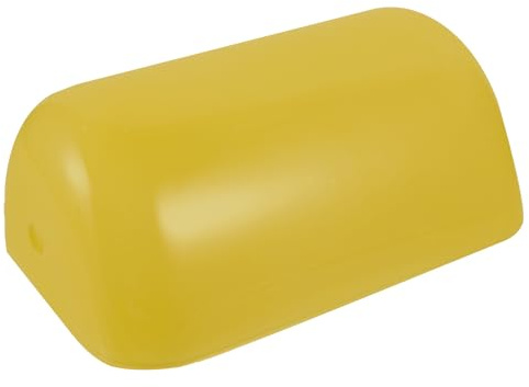 Happyyami Retro Lampenschirm Glas Ersatzschirm für Banker Lampen, gelb, dekorativ und staubdicht, für Büro und Hotel