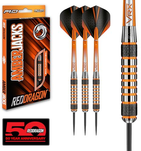 Amberjack 7: 26g Tungsten Darts Set with Flights and Stems