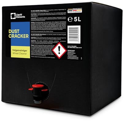 Liquid Elements Felgenreiniger Dust Cracker 5L, Alufelgen & Stahlfelgen | Auto Reiniger für alle Felgentypen, säurefrei mit Wirkindikator, entfernt Verschmutzungen