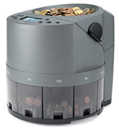 Safescan 1450 Münzzähler, der schnell große Mengen gemischter EUR-Münzen zählt und sortiert - Münzsortierer, sortiert Münzen nach Stückelung - Geldzählmaschine für das Zählen von Münzen