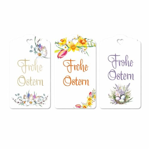 Geschenkanhänger Frohe Ostern Tags Etiketten Gift Tags