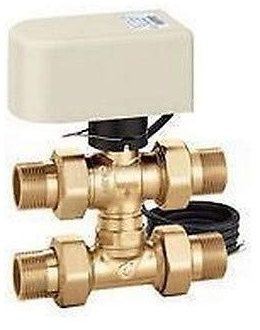644454 3/4-Zoll-24-V-Dreiwege-CALEFFI-Zonen-Kugelhahn