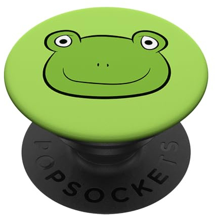 PopSockets Frosch Kawaii Liebe Frösche Lustiger Frosch PopSockets PopGrip: Ausziehbarer Sockel und Griff für Handys/Tablets mit Tauschbarem Top