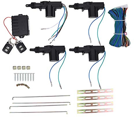 Système de verrouillage de verrouillage central 4 portes Kit d'entrée sans clé de voiture Kit de verrouillage à distance de porte universelle de voiture avec dispositif antivol léger