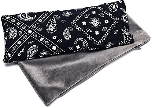 Cuscino per occhi alla lavanda per rilassamento, yoga, sonno, maschera ponderata per mal di testa, sinusite, aromaterapia, impacco termico umido, accessorio per meditazione, regalo rilassante per