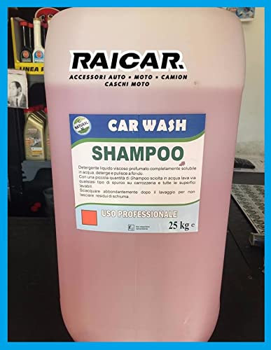 Shampoo Sgrassatore Auto Furgone Moto Detergente NEUTRO PROFESSIONALE TANICA 25 KG fragola
